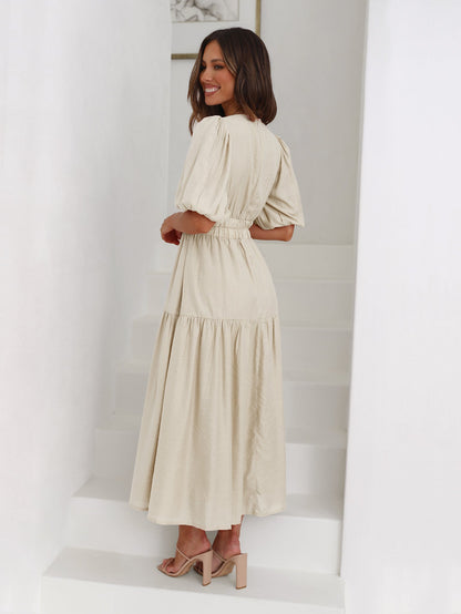 Aava™| Smocked Maxi-Kleid