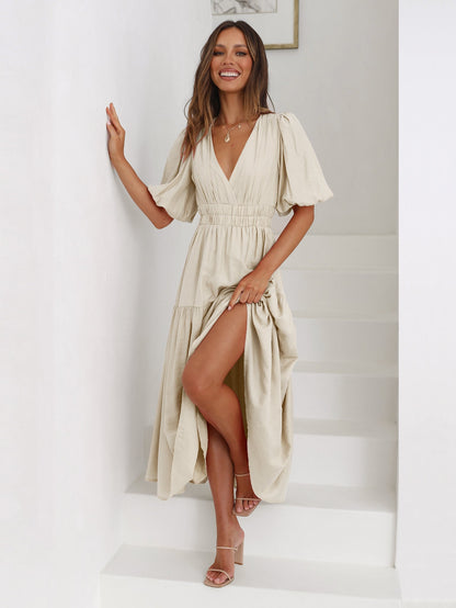 Aava™| Smocked Maxi-Kleid