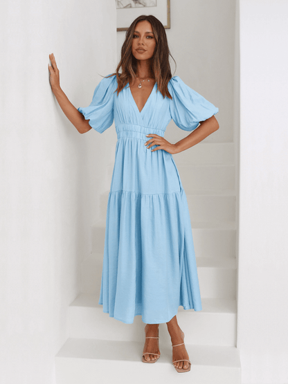 Aava™| Smocked Maxi-Kleid