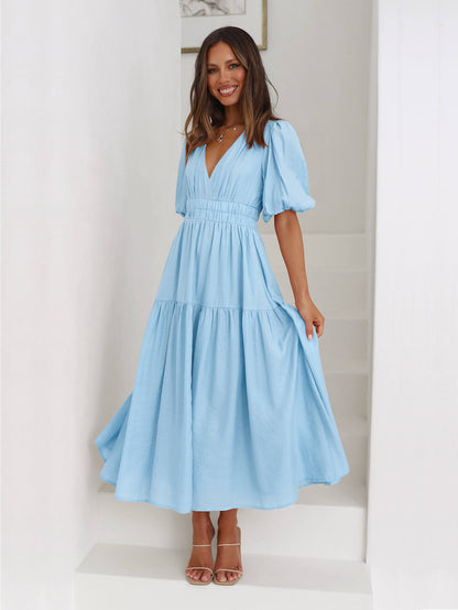 Aava™| Smocked Maxi-Kleid