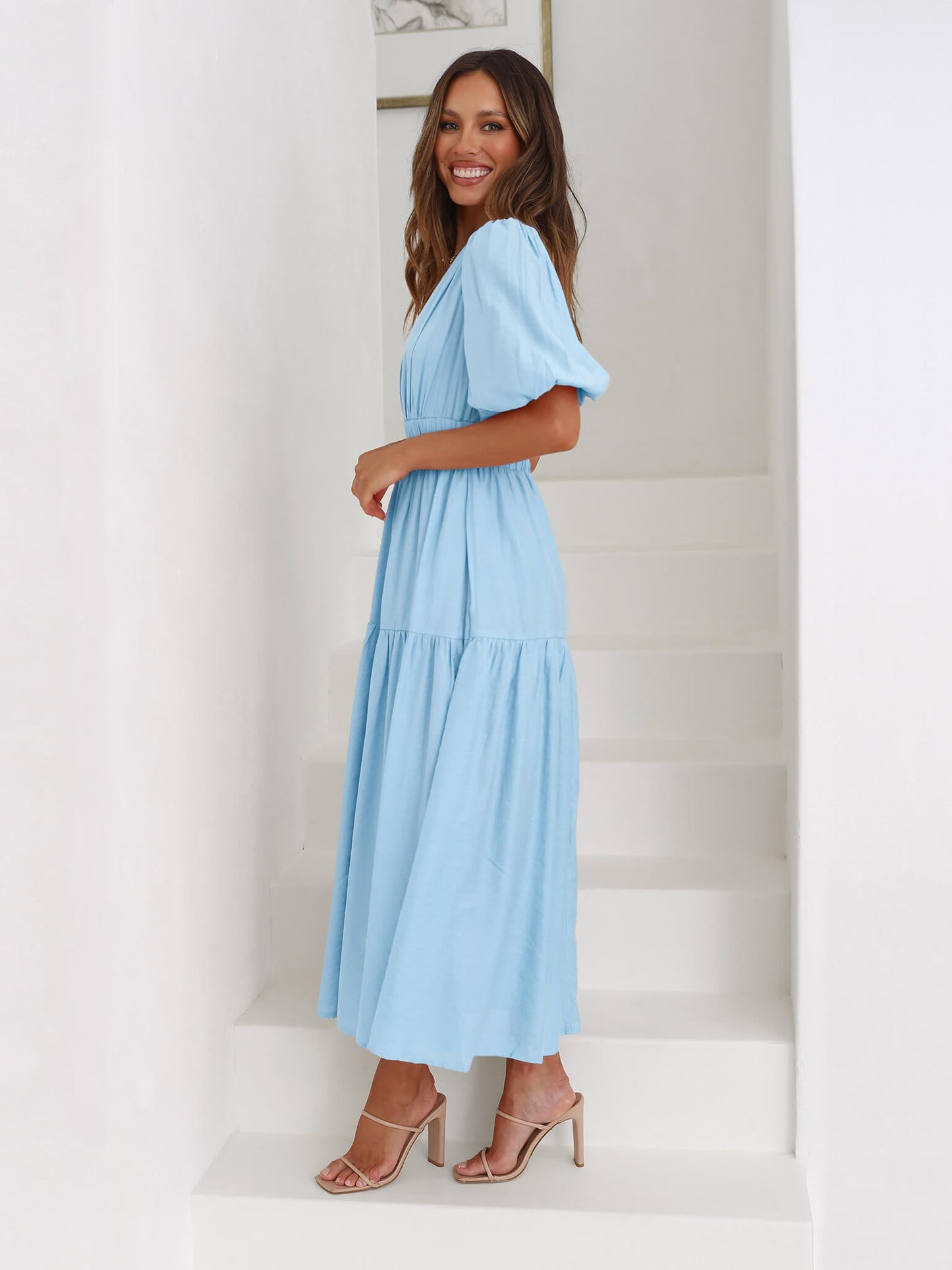 Aava™| Smocked Maxi-Kleid