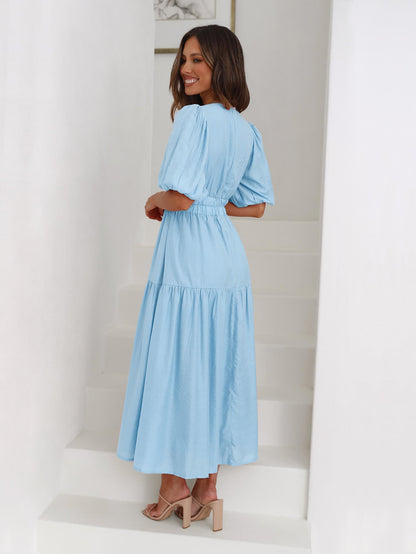 Aava™| Smocked Maxi-Kleid