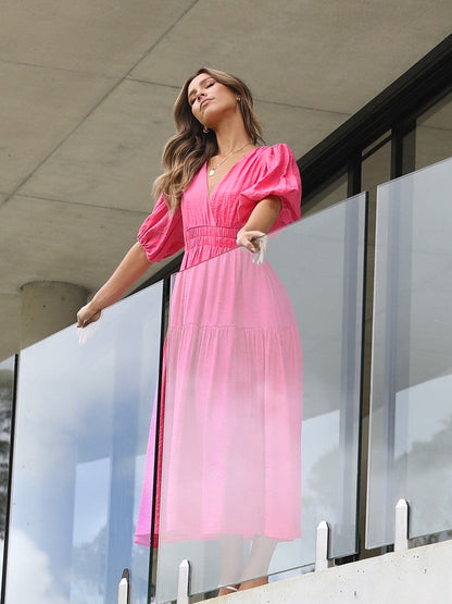 Aava™| Smocked Maxi-Kleid