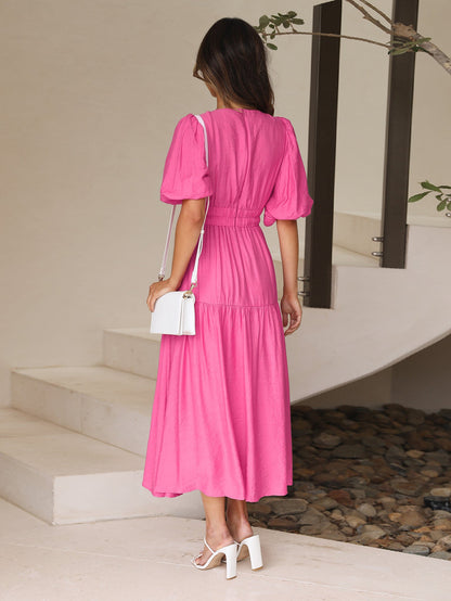 Aava™| Smocked Maxi-Kleid