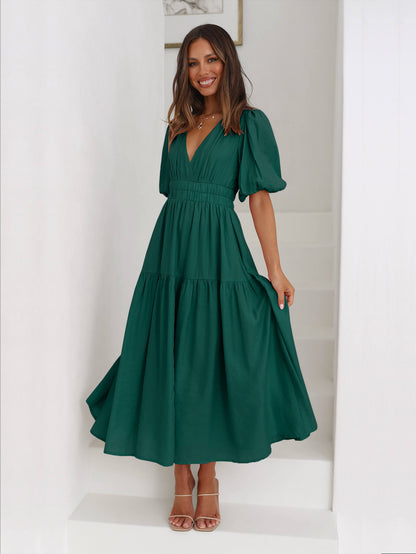 Aava™| Smocked Maxi-Kleid