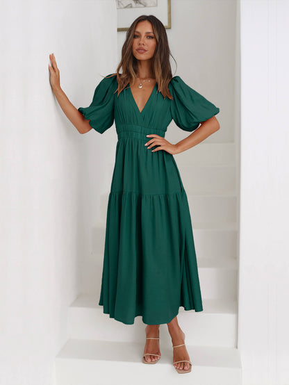 Aava™| Smocked Maxi-Kleid