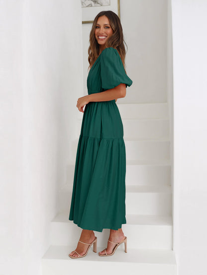Aava™| Smocked Maxi-Kleid
