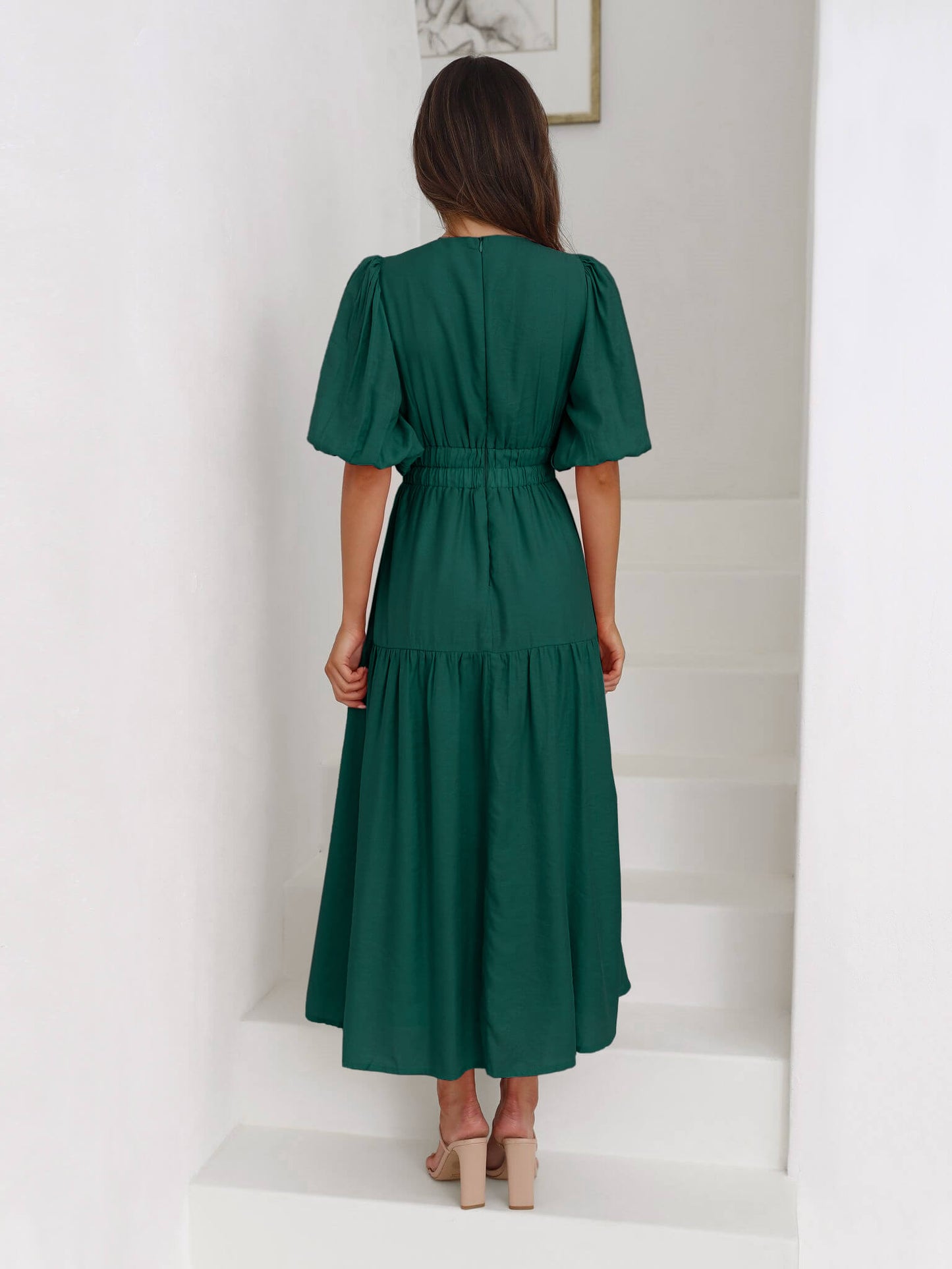 Aava™| Smocked Maxi-Kleid