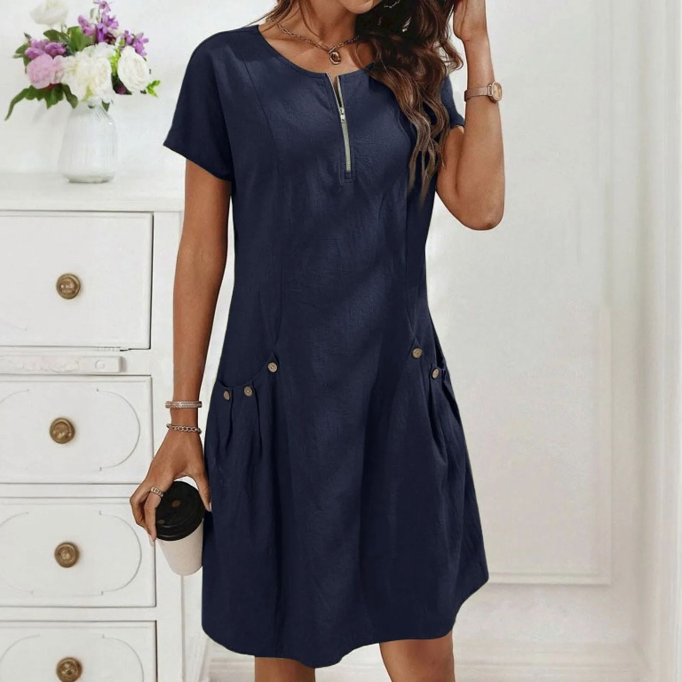 Monica™| Bequemes Sommerkleid