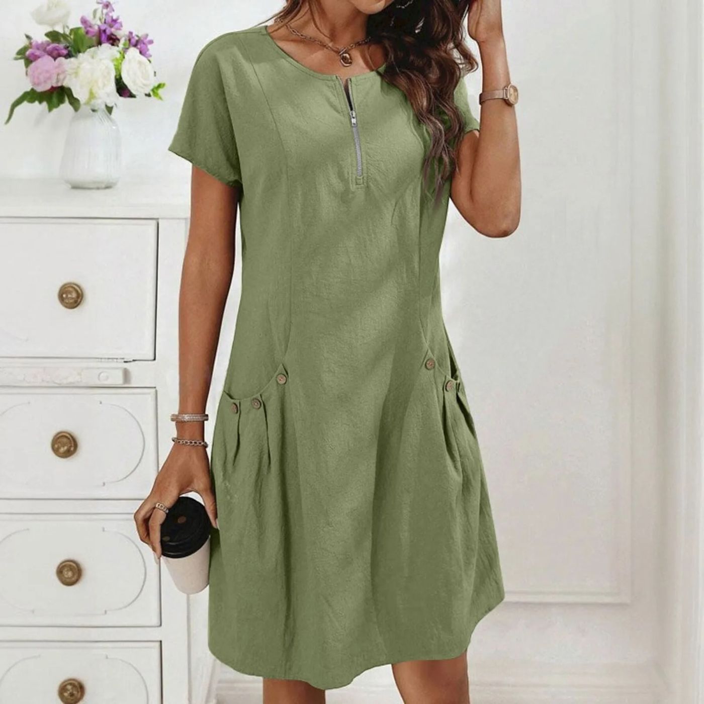 Monica™| Bequemes Sommerkleid