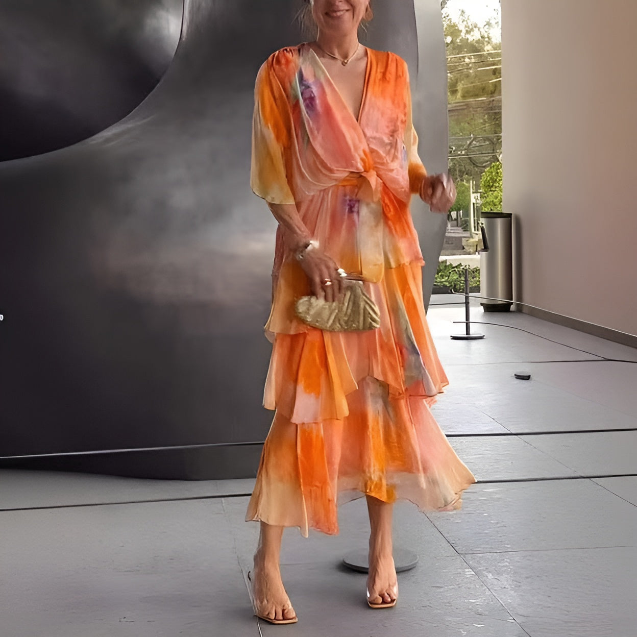 Joy™| Blumen-Lagenkleid