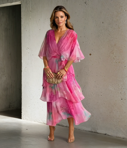 Joy™| Blumen-Lagenkleid