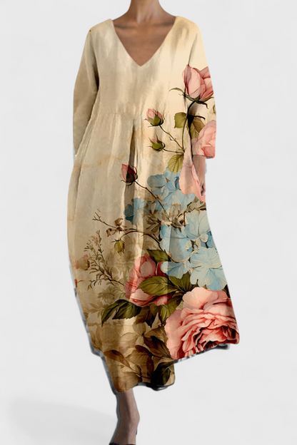 Claire™ | Bequemes Kleid mit elegantem V-Ausschnitt