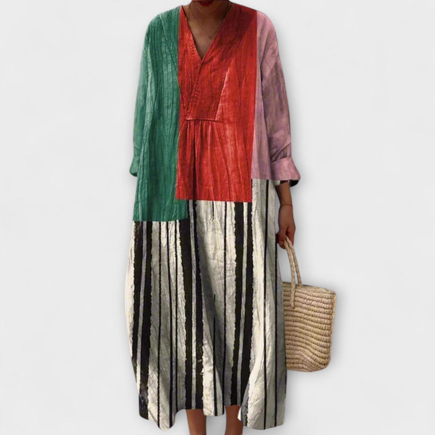 Jenni™| Stilvolles Geometrisches Kleid