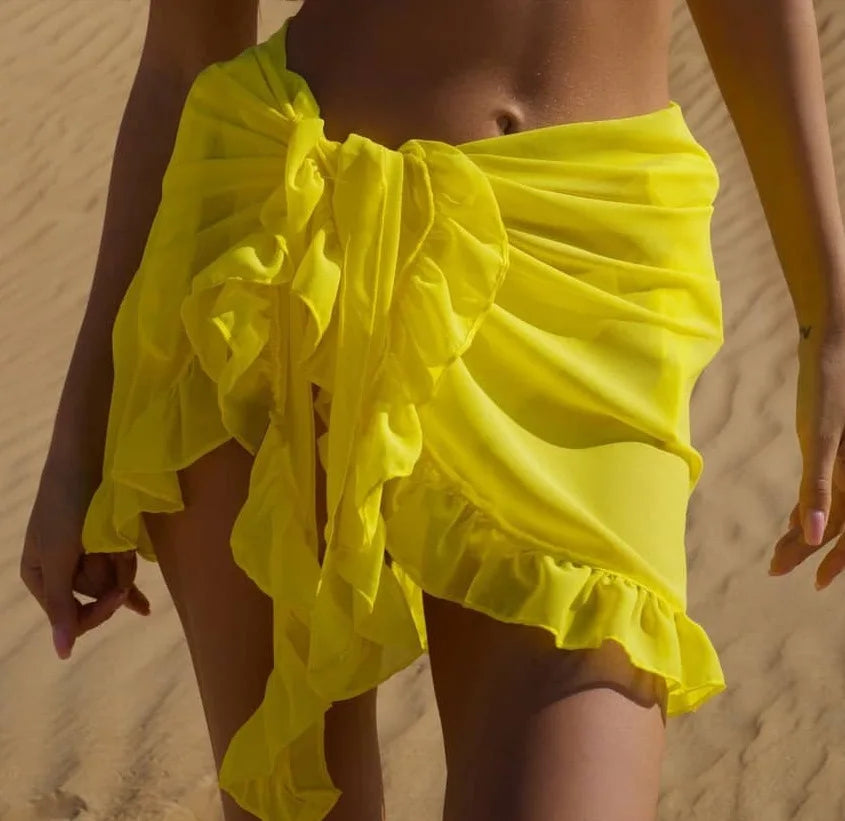 Soraia™ I Ruffle Bikini Cover-Up Sarong