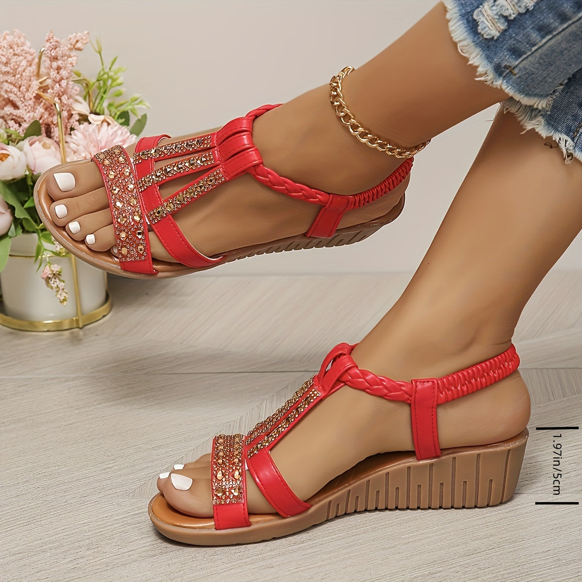 Trudy™ | Orthopädische Keilsandalen im Ibiza-Stil