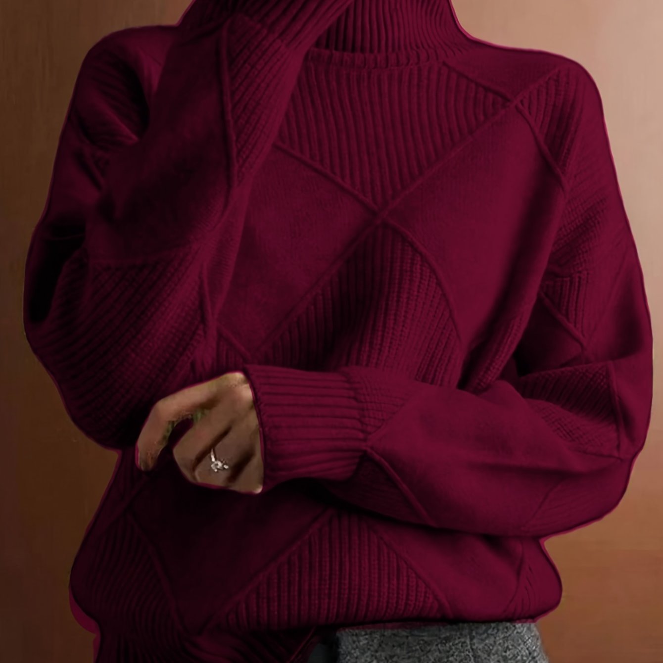 Ameline™ | Strickpullover mit hohem Kragen