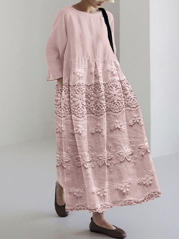 Thalina™ | Kleid mit Spitzenprint