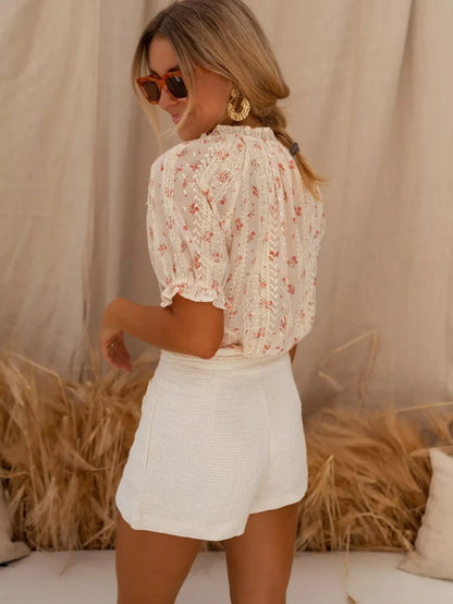 Elina™| Blumenbluse mit sommerlichem Charme