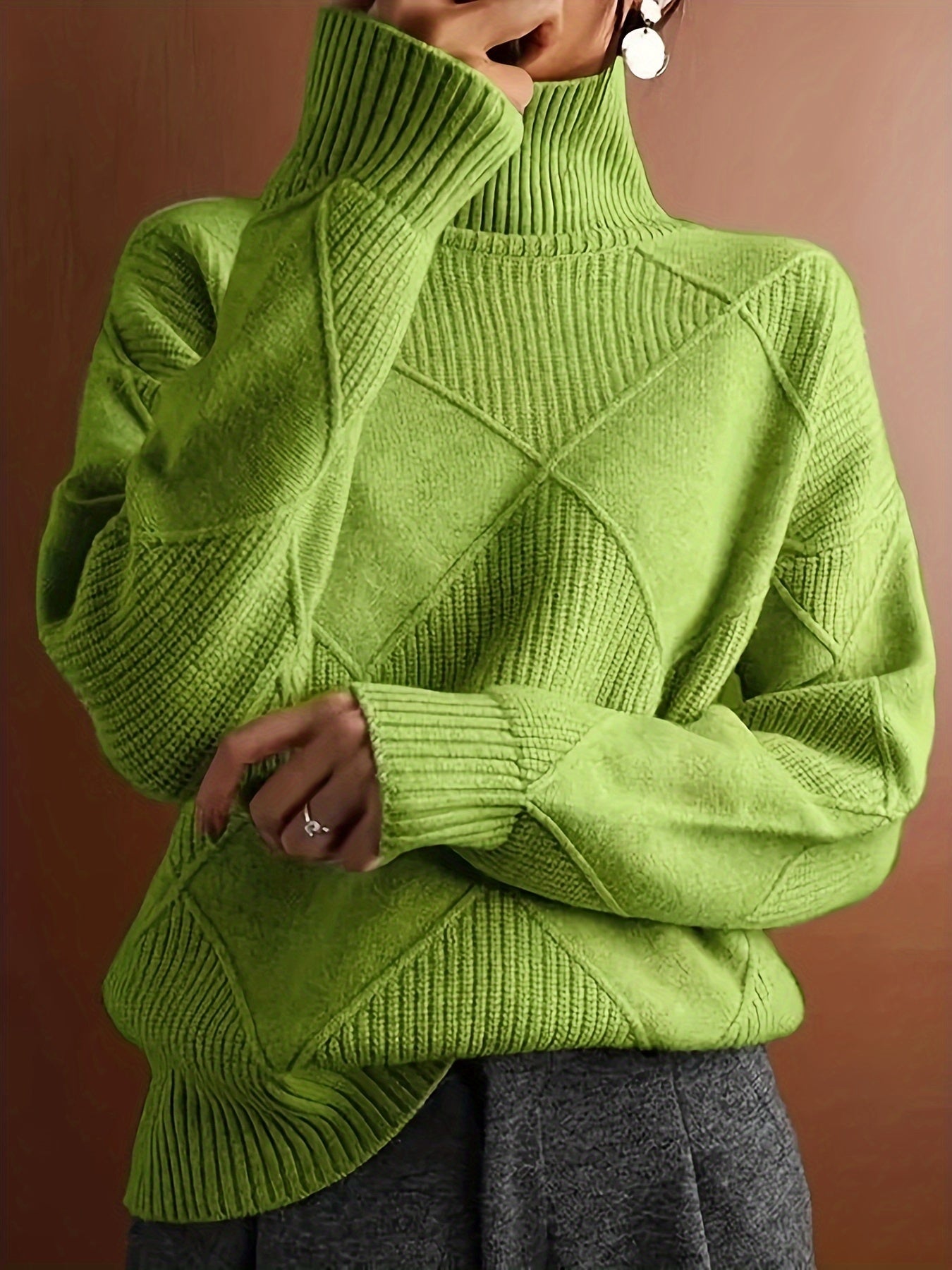 Ameline™ | Strickpullover mit hohem Kragen