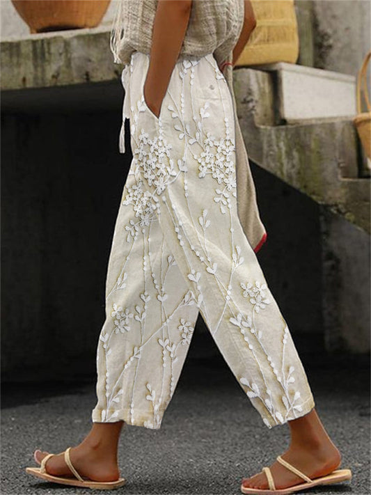 Aviora™ | Hose mit Rankenprint