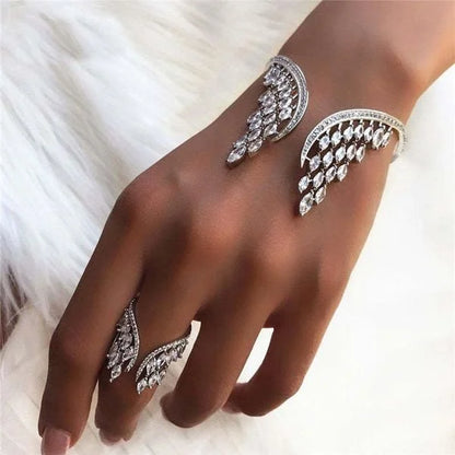 Siarah™| Elegantes Armband- und Ringset