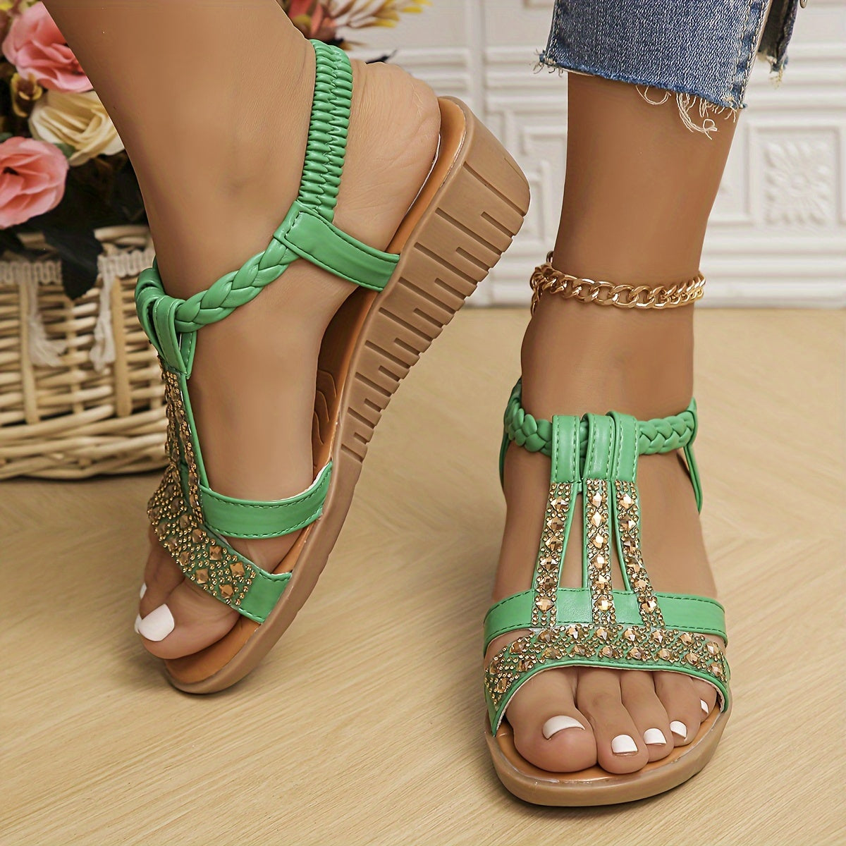 Trudy™ | Orthopädische Keilsandalen im Ibiza-Stil