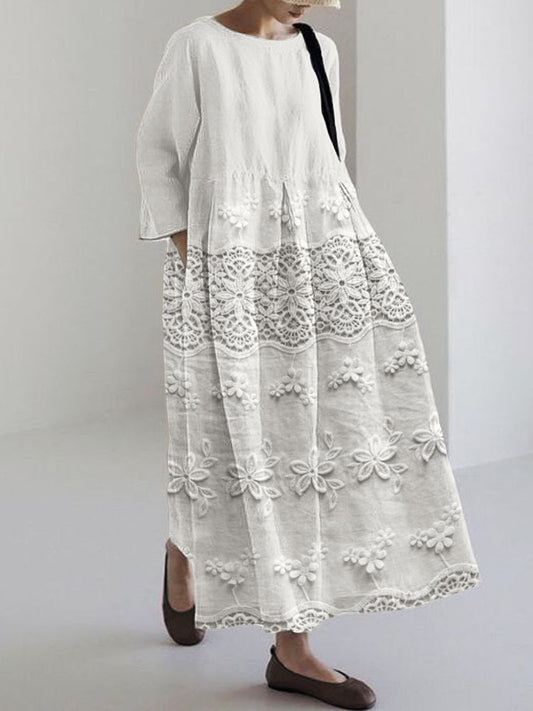 Thalina™ | Kleid mit Spitzenprint