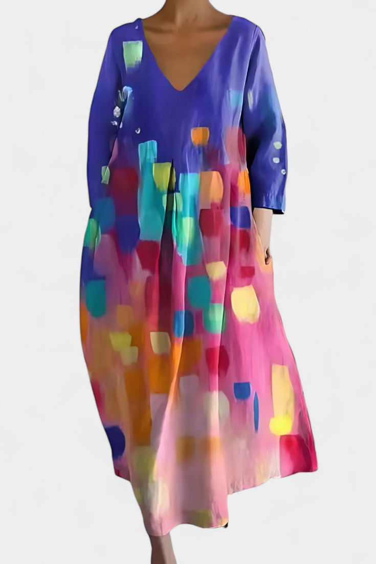 Claire™ | Bequemes Kleid mit elegantem V-Ausschnitt