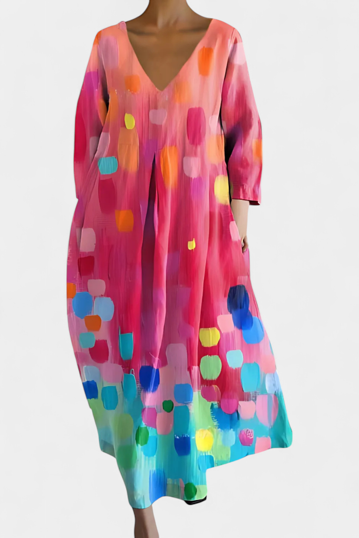 Claire™ | Bequemes Kleid mit elegantem V-Ausschnitt
