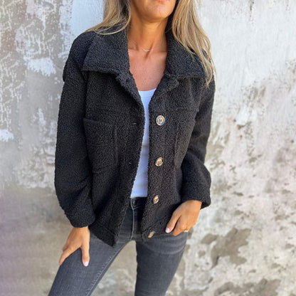 Eline™| Kurze, warme Bouclé-Jacke