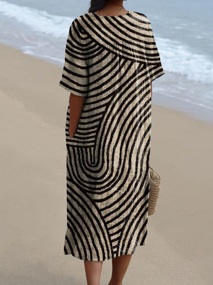 Jinte™| Grafisches Kleid